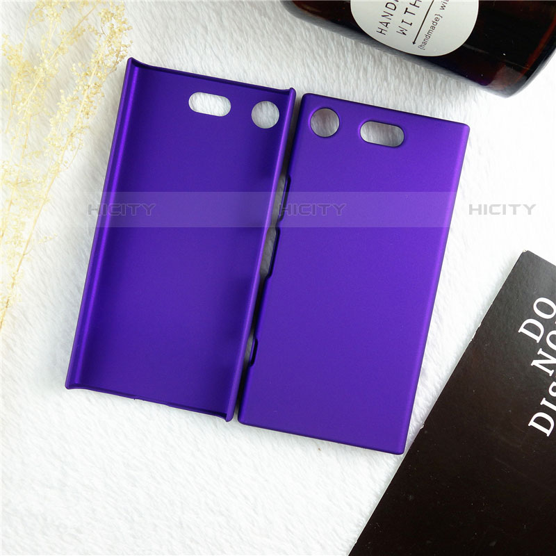 Coque Plastique Rigide Etui Housse Mat M01 pour Sony Xperia XZ1 Compact Violet Plus