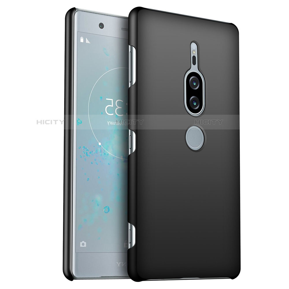 Coque Plastique Rigide Etui Housse Mat M01 pour Sony Xperia XZ2 Premium Noir Plus