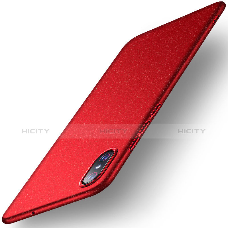 Coque Plastique Rigide Etui Housse Mat M01 pour Xiaomi Mi 8 Explorer Rouge Plus