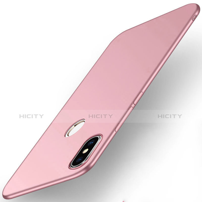 Coque Plastique Rigide Etui Housse Mat M01 pour Xiaomi Mi Max 3 Or Rose Plus