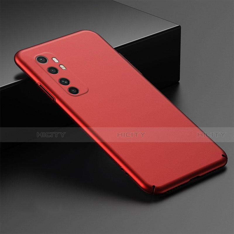 Coque Plastique Rigide Etui Housse Mat M01 pour Xiaomi Mi Note 10 Lite Rouge Plus