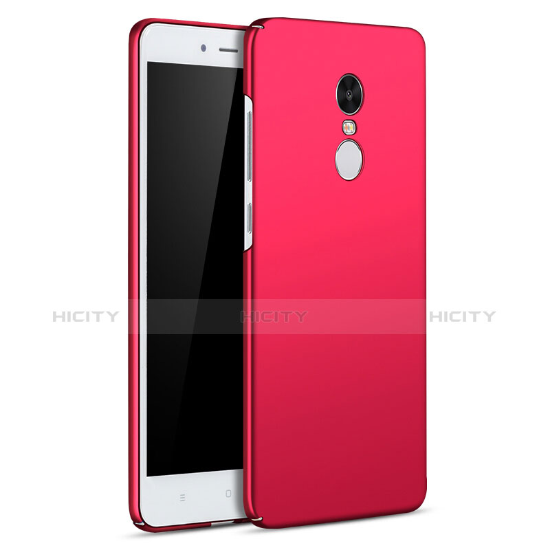 Coque Plastique Rigide Etui Housse Mat M01 pour Xiaomi Redmi Note 4X Rouge Plus