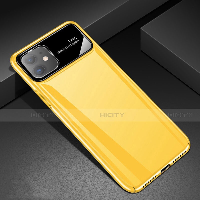 Coque Plastique Rigide Etui Housse Mat M02 pour Apple iPhone 11 Jaune Plus