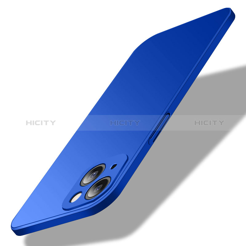 Coque Plastique Rigide Etui Housse Mat M02 pour Apple iPhone 15 Bleu Plus