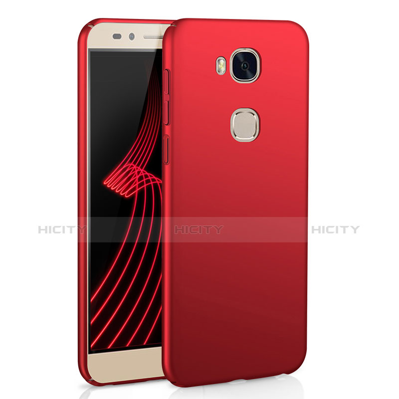 Coque Plastique Rigide Etui Housse Mat M02 pour Huawei Honor 5X Rouge Plus