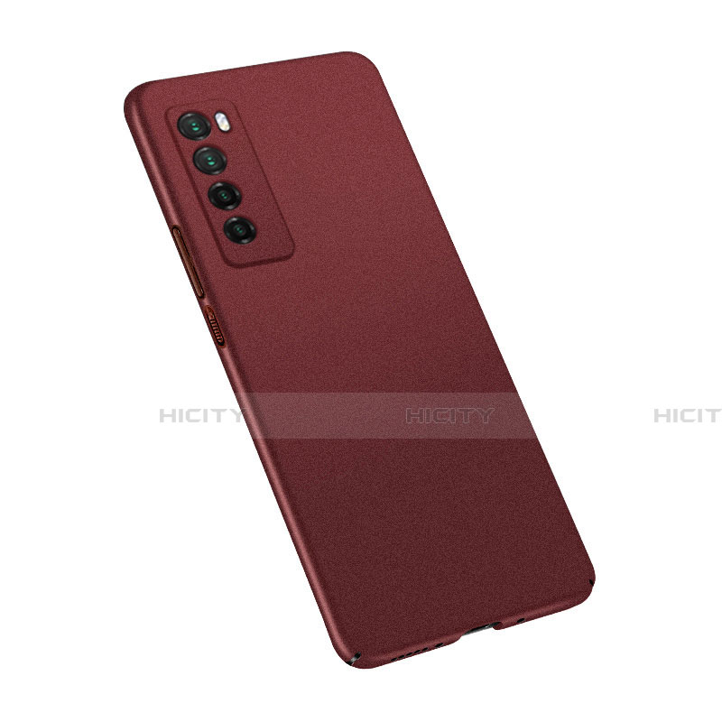 Coque Plastique Rigide Etui Housse Mat M02 pour Huawei Nova 7 5G Rouge Plus