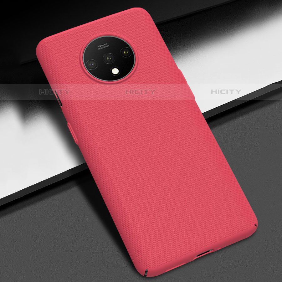 Coque Plastique Rigide Etui Housse Mat M02 pour OnePlus 7T Rouge Plus