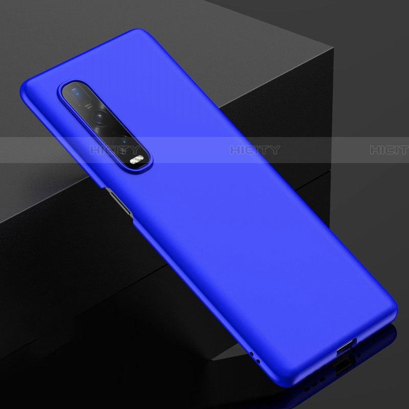 Coque Plastique Rigide Etui Housse Mat M02 pour Oppo Find X2 Pro Bleu Plus