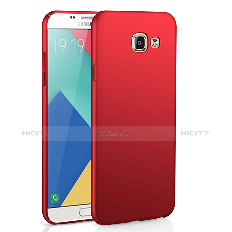 Coque Plastique Rigide Etui Housse Mat M02 pour Samsung Galaxy A9 Pro (2016) SM-A9100 Rouge Plus