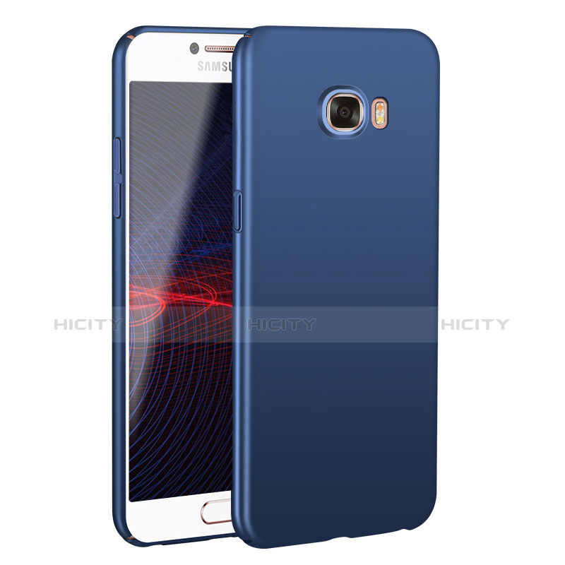 Coque Plastique Rigide Etui Housse Mat M02 pour Samsung Galaxy C5 SM-C5000 Bleu Plus