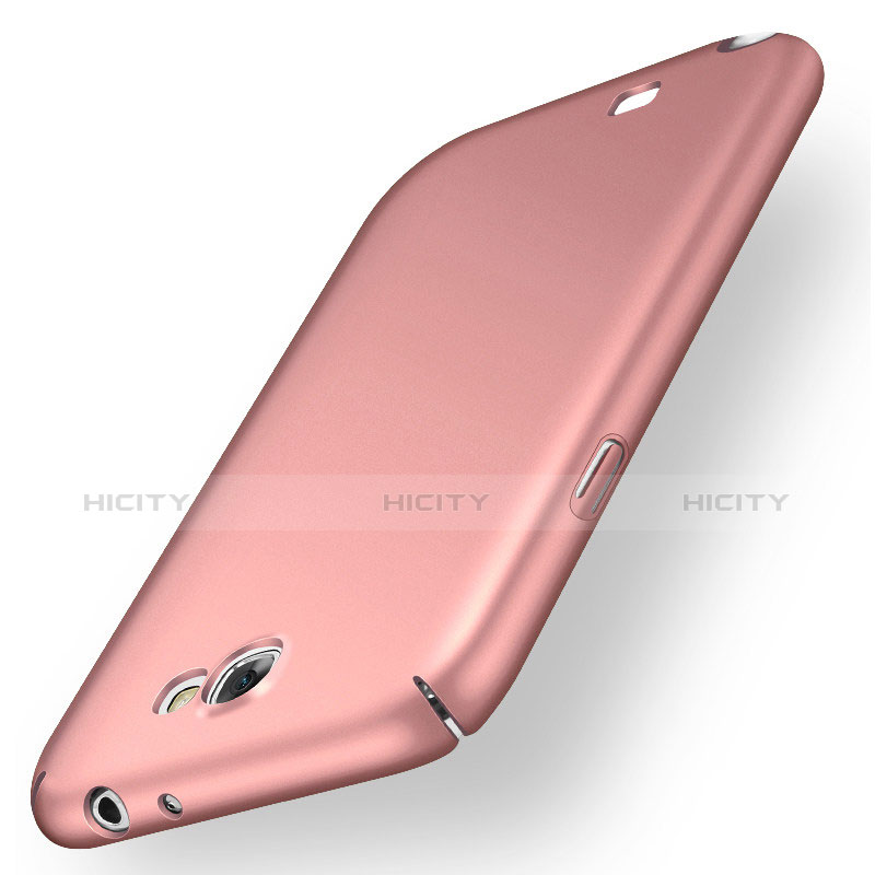 Coque Plastique Rigide Etui Housse Mat M02 pour Samsung Galaxy Note 2 N7100 N7105 Or Rose Plus