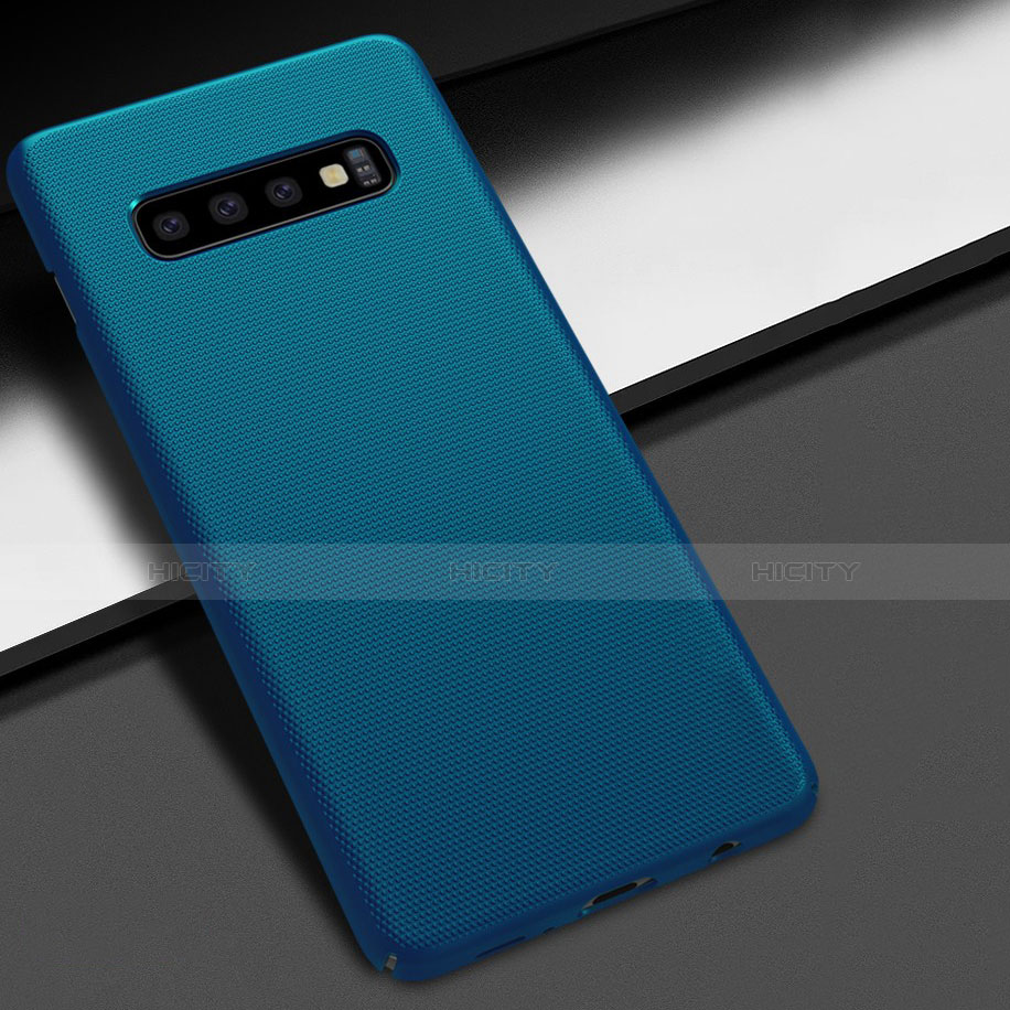 Coque Plastique Rigide Etui Housse Mat M02 pour Samsung Galaxy S10 Bleu Plus