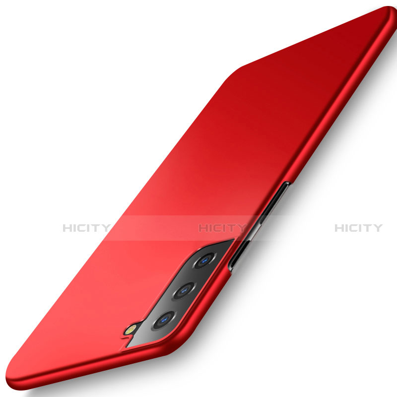 Coque Plastique Rigide Etui Housse Mat M02 pour Samsung Galaxy S21 5G Rouge Plus