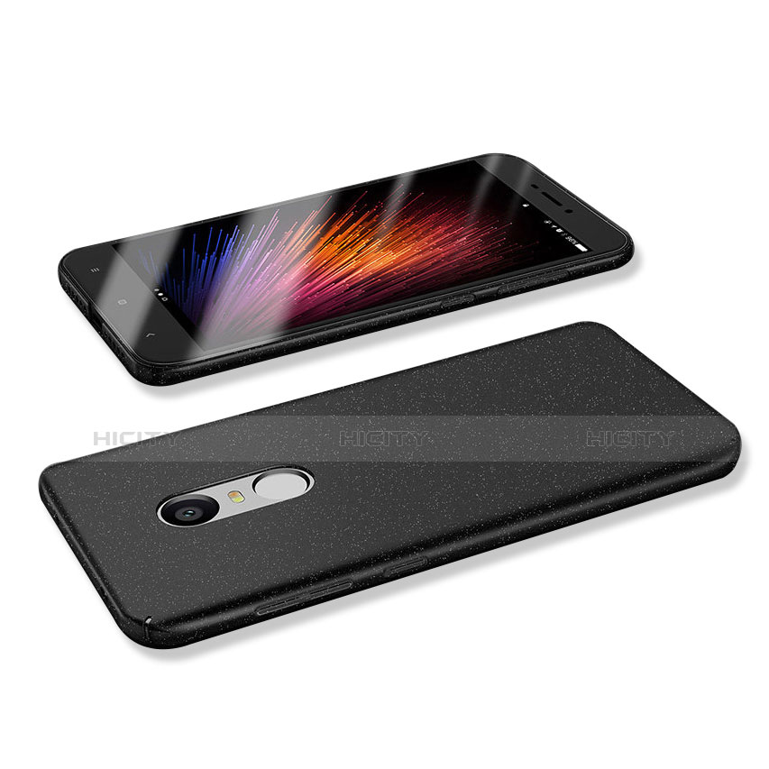 Coque Plastique Rigide Etui Housse Mat M02 pour Xiaomi Redmi Note 4 Standard Edition Noir Plus