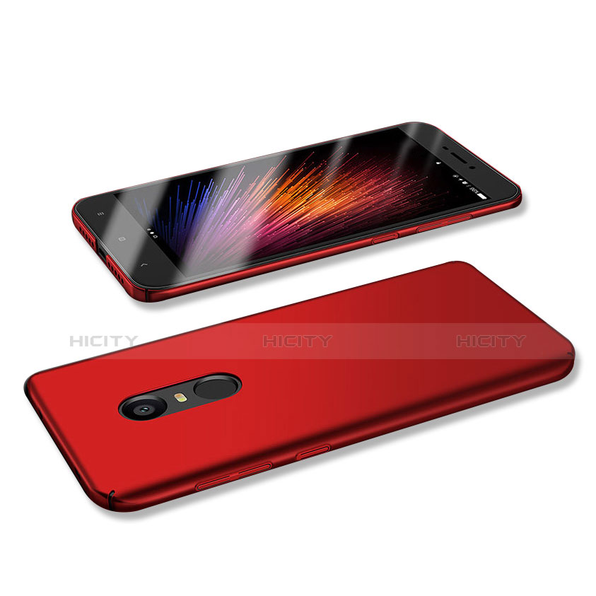 Coque Plastique Rigide Etui Housse Mat M02 pour Xiaomi Redmi Note 4 Standard Edition Rouge Plus