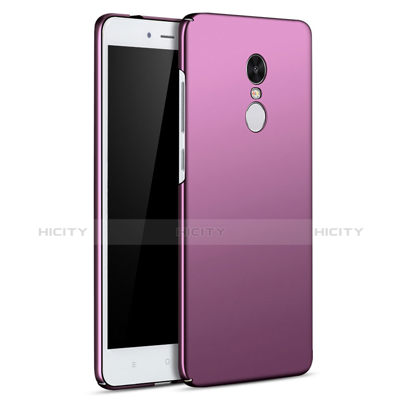 Coque Plastique Rigide Etui Housse Mat M02 pour Xiaomi Redmi Note 4X High Edition Violet Plus