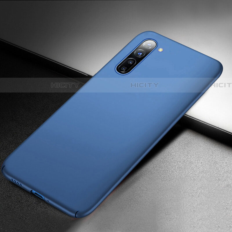 Coque Plastique Rigide Etui Housse Mat M03 pour Oppo Reno3 Bleu Plus