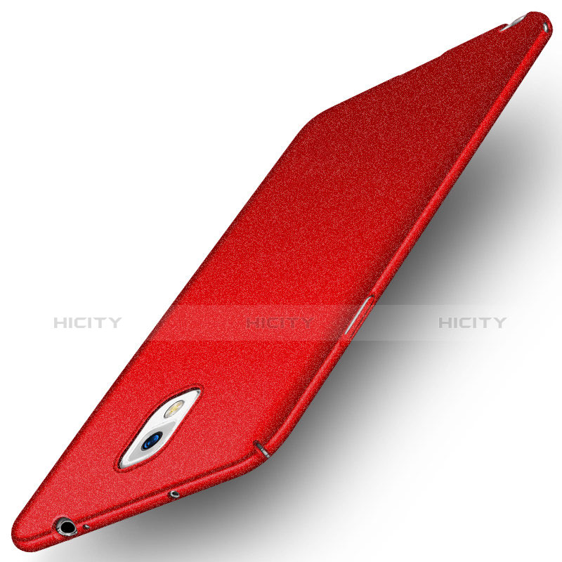 Coque Plastique Rigide Etui Housse Mat M03 pour Samsung Galaxy Note 3 N9000 Rouge Plus