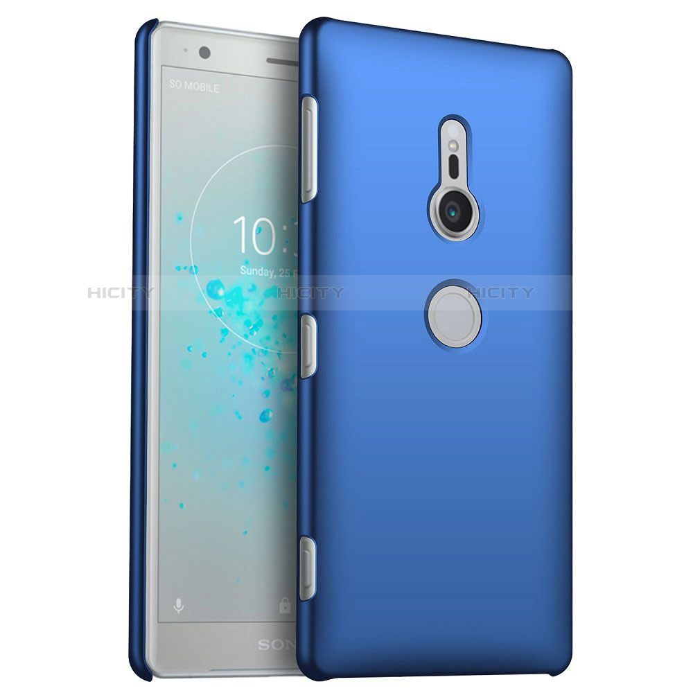 Coque Plastique Rigide Etui Housse Mat M04 pour Sony Xperia XZ2 Bleu Plus