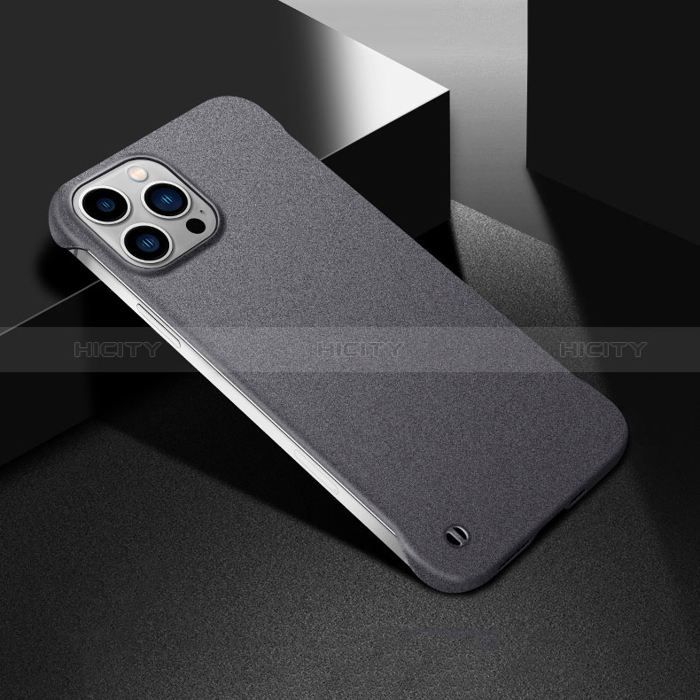 Coque Plastique Rigide Etui Housse Mat M05 pour Apple iPhone 14 Pro Gris Fonce Plus