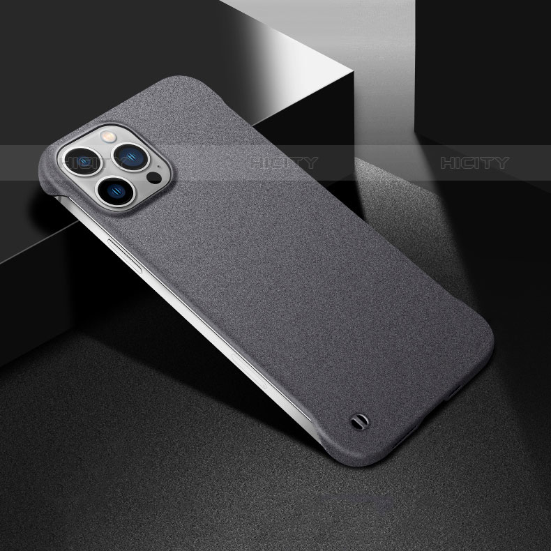 Coque Plastique Rigide Etui Housse Mat M05 pour Apple iPhone 16 Pro Gris Fonce Plus