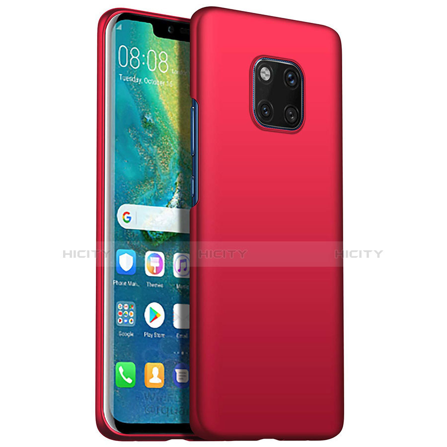 Coque Plastique Rigide Etui Housse Mat M05 pour Huawei Mate 20 Pro Rouge Plus