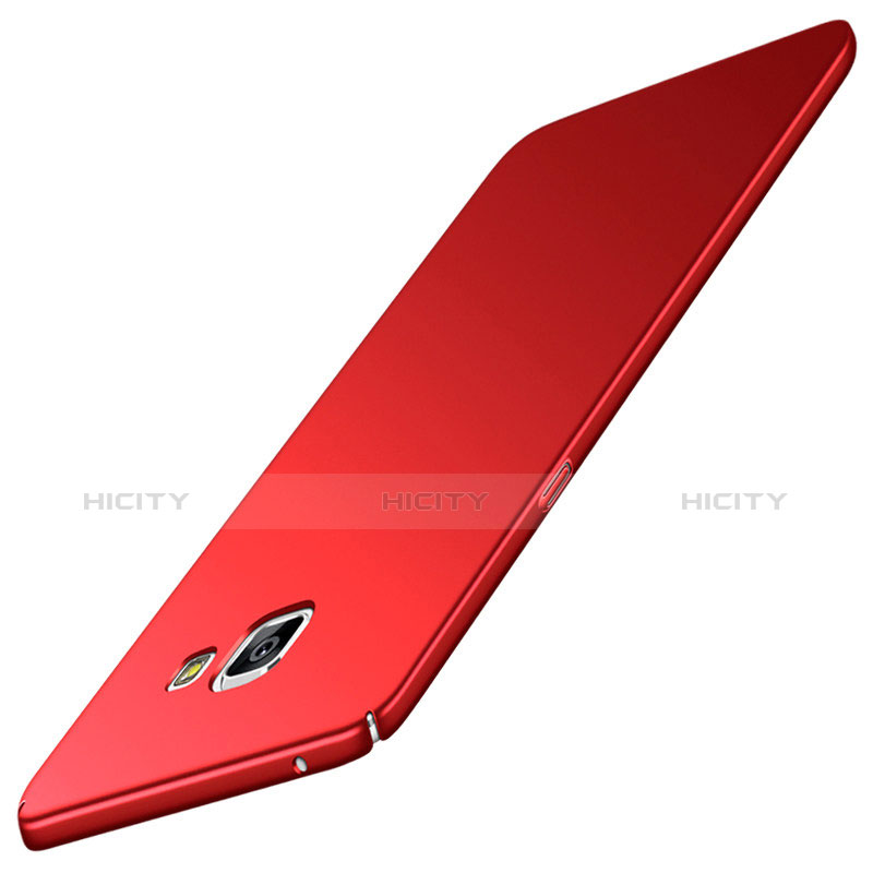 Coque Plastique Rigide Etui Housse Mat M05 pour Samsung Galaxy A9 (2016) A9000 Rouge Plus