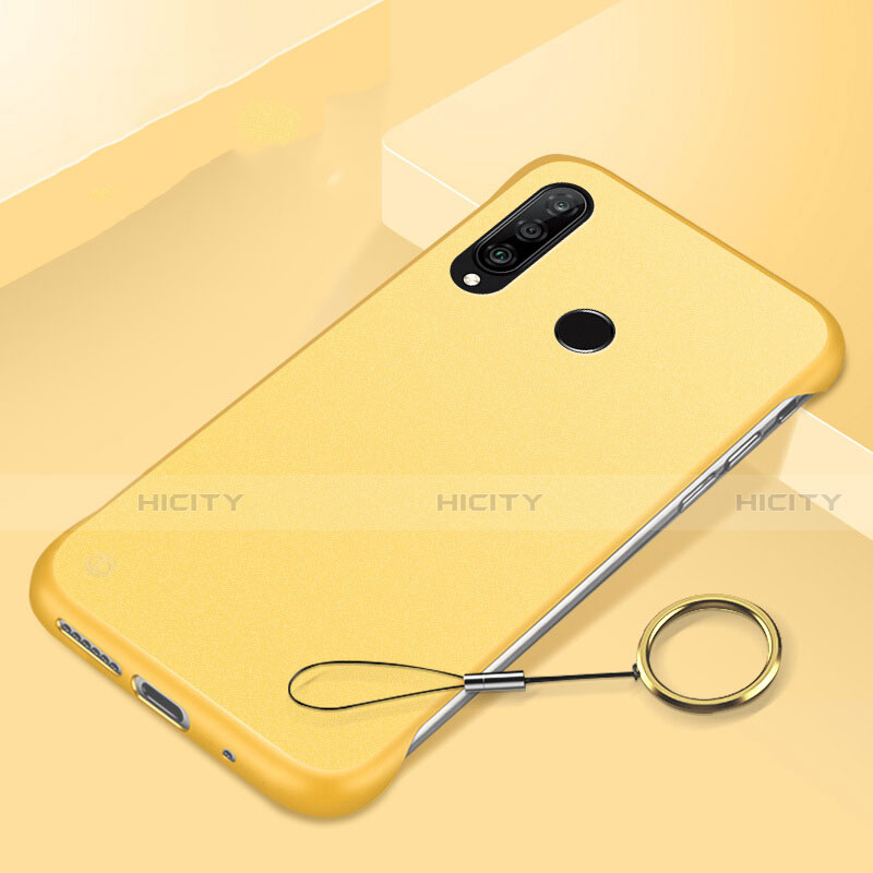 Coque Plastique Rigide Etui Housse Mat P01 pour Huawei P30 Lite New Edition Jaune Plus