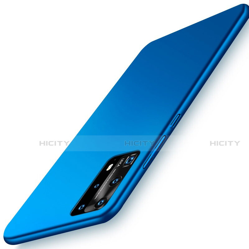 Coque Plastique Rigide Etui Housse Mat P01 pour Huawei P40 Pro+ Plus Bleu Plus