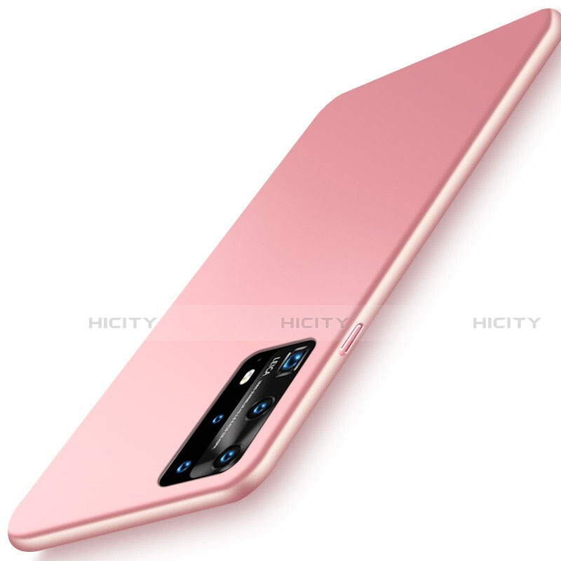 Coque Plastique Rigide Etui Housse Mat P01 pour Huawei P40 Pro+ Plus Or Rose Plus