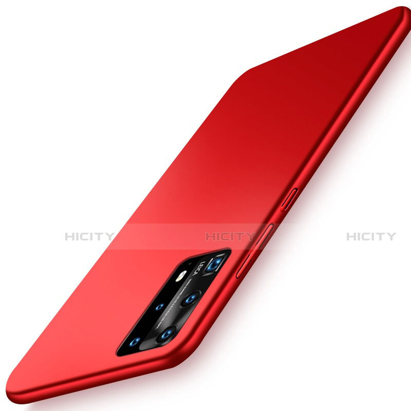 Coque Plastique Rigide Etui Housse Mat P01 pour Huawei P40 Pro+ Plus Rouge Plus