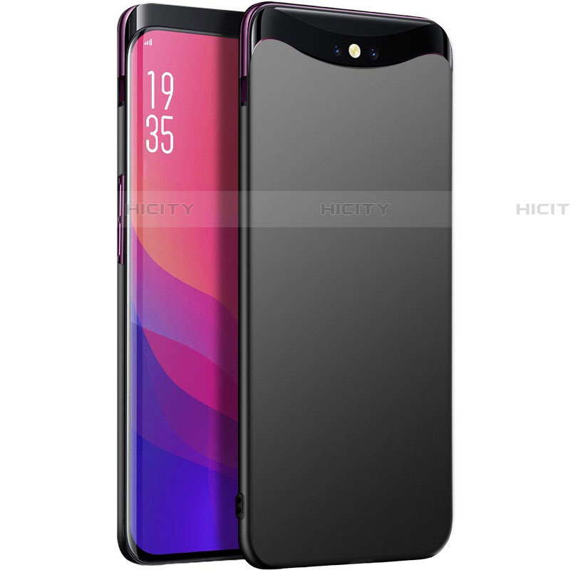 Coque Plastique Rigide Etui Housse Mat P01 pour Oppo Find X Noir Plus