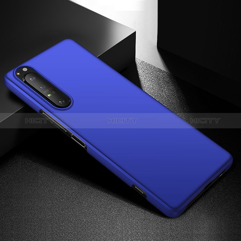 Coque Plastique Rigide Etui Housse Mat P01 pour Sony Xperia 1 IV Bleu Plus