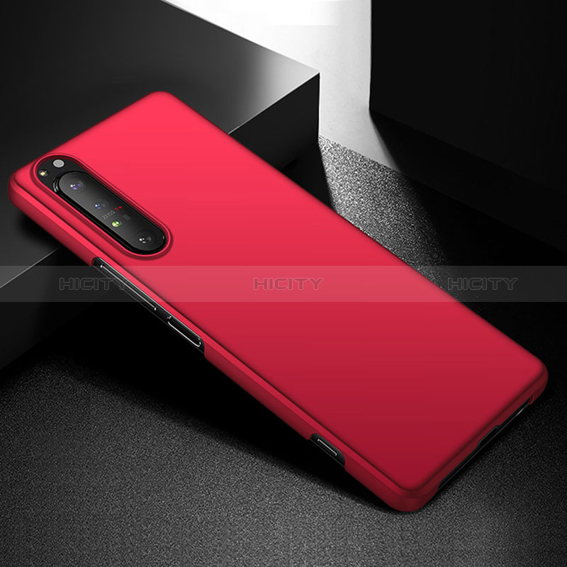 Coque Plastique Rigide Etui Housse Mat P01 pour Sony Xperia 1 IV Rouge Plus