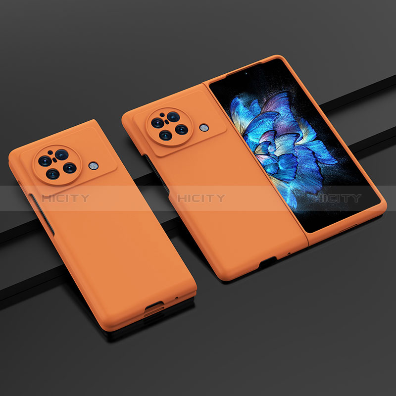 Coque Plastique Rigide Etui Housse Mat P01 pour Vivo X Fold Plus Orange Plus