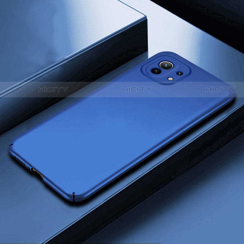 Coque Plastique Rigide Etui Housse Mat P01 pour Xiaomi Mi 11 Lite 5G Bleu Plus