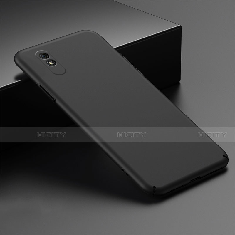 Coque Plastique Rigide Etui Housse Mat P01 pour Xiaomi Redmi 9i Noir Plus