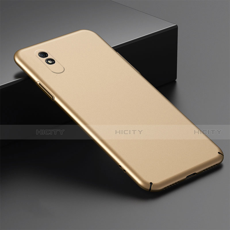 Coque Plastique Rigide Etui Housse Mat P01 pour Xiaomi Redmi 9i Or Plus