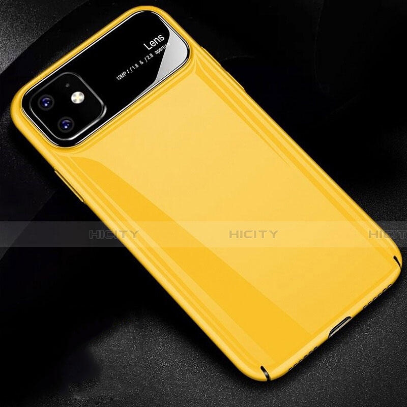 Coque Plastique Rigide Etui Housse Mat P02 pour Apple iPhone 11 Jaune Plus