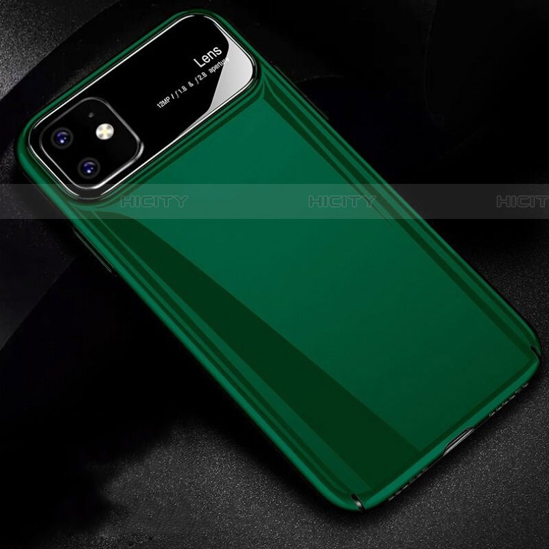 Coque Plastique Rigide Etui Housse Mat P02 pour Apple iPhone 11 Vert Plus