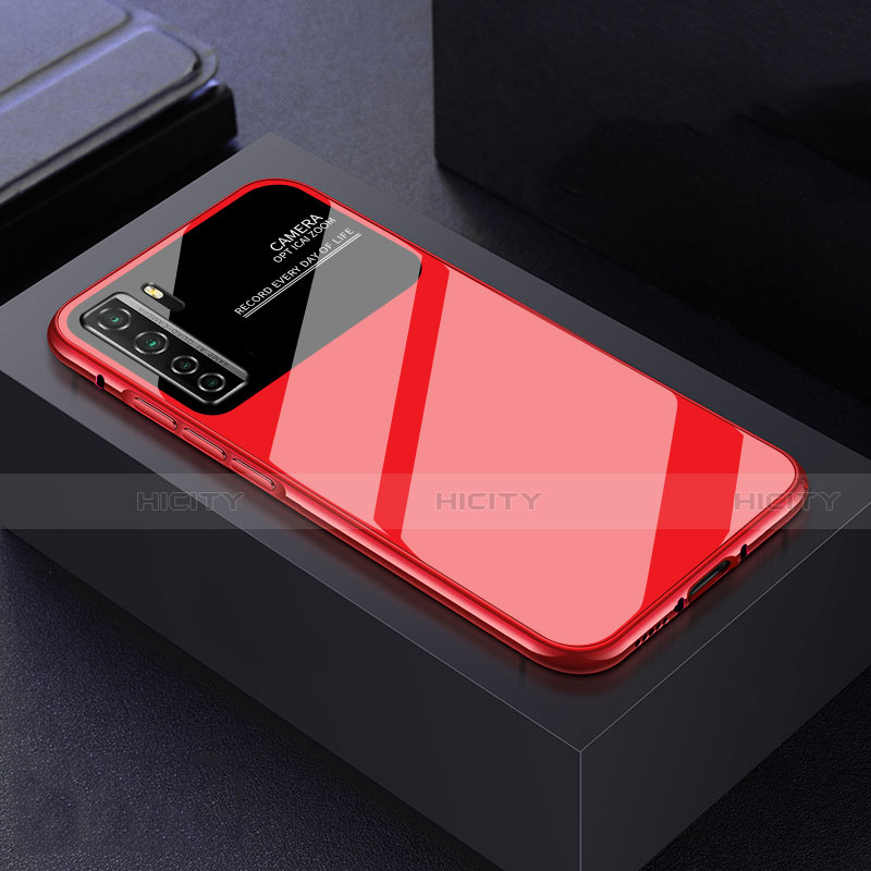 Coque Plastique Rigide Etui Housse Mat P02 pour Huawei Nova 7 SE 5G Rouge Plus