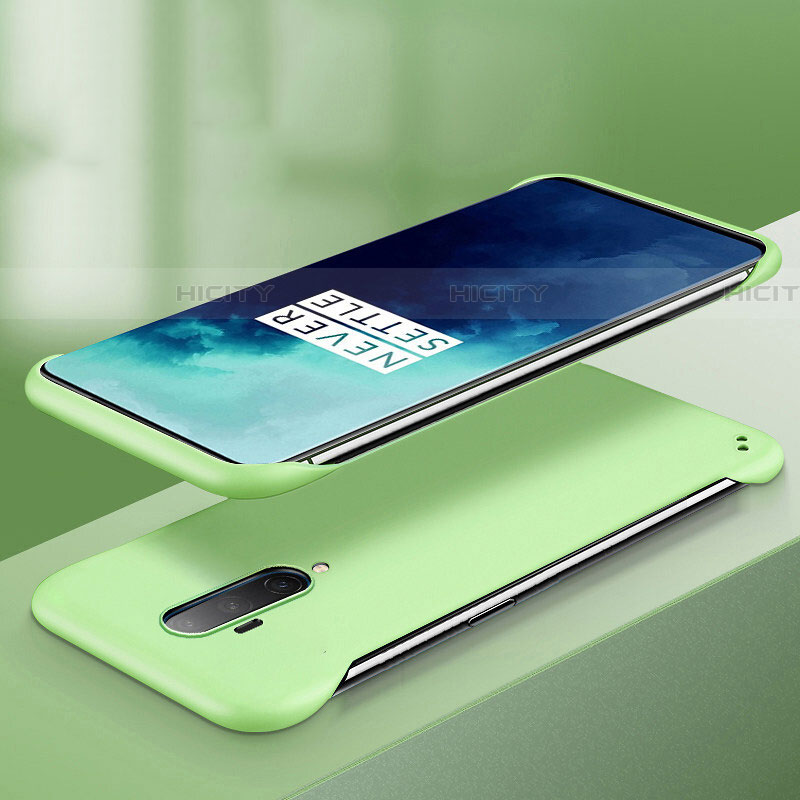 Coque Plastique Rigide Etui Housse Mat P02 pour OnePlus 7T Pro Vert Plus