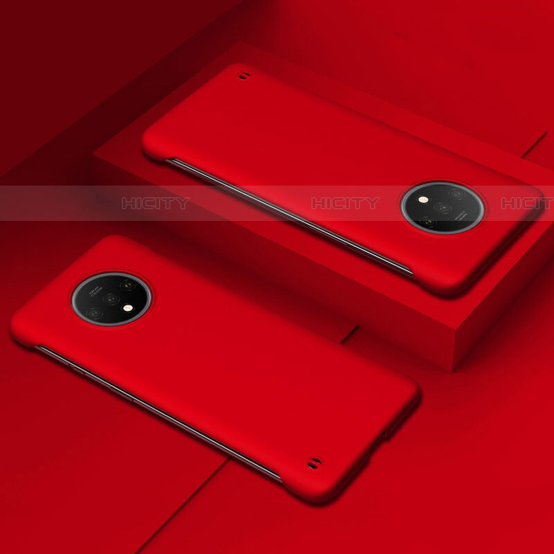 Coque Plastique Rigide Etui Housse Mat P02 pour OnePlus 7T Rouge Plus