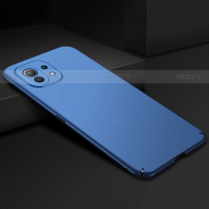 Coque Plastique Rigide Etui Housse Mat P02 pour Xiaomi Mi 11 5G Bleu Plus