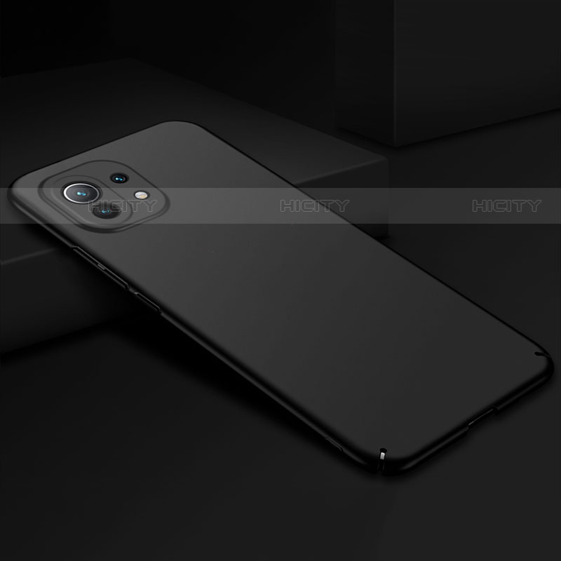 Coque Plastique Rigide Etui Housse Mat P02 pour Xiaomi Mi 11 Lite 5G Noir Plus