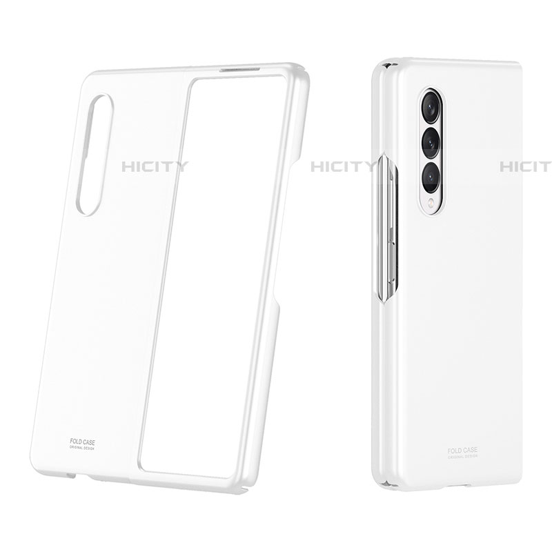 Coque Plastique Rigide Etui Housse Mat P03 pour Samsung Galaxy Z Fold4 5G Blanc Plus