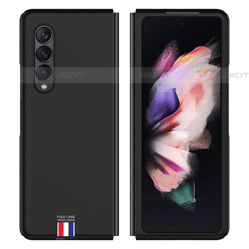 Coque Plastique Rigide Etui Housse Mat P04 pour Samsung Galaxy Z Fold4 5G Noir Plus