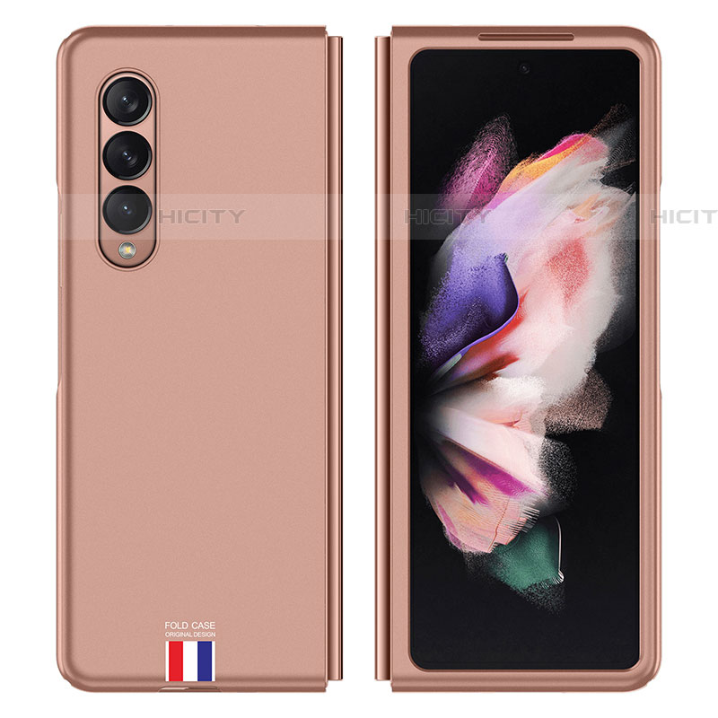 Coque Plastique Rigide Etui Housse Mat P04 pour Samsung Galaxy Z Fold4 5G Or Rose Plus