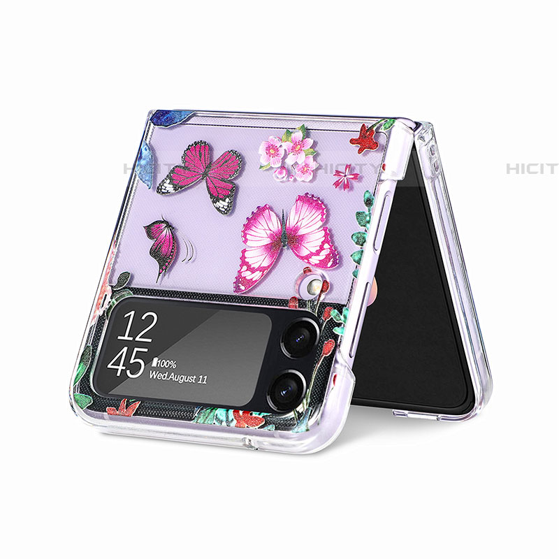 Coque Plastique Rigide Etui Housse Mat P05 pour Samsung Galaxy Z Flip4 5G Plus