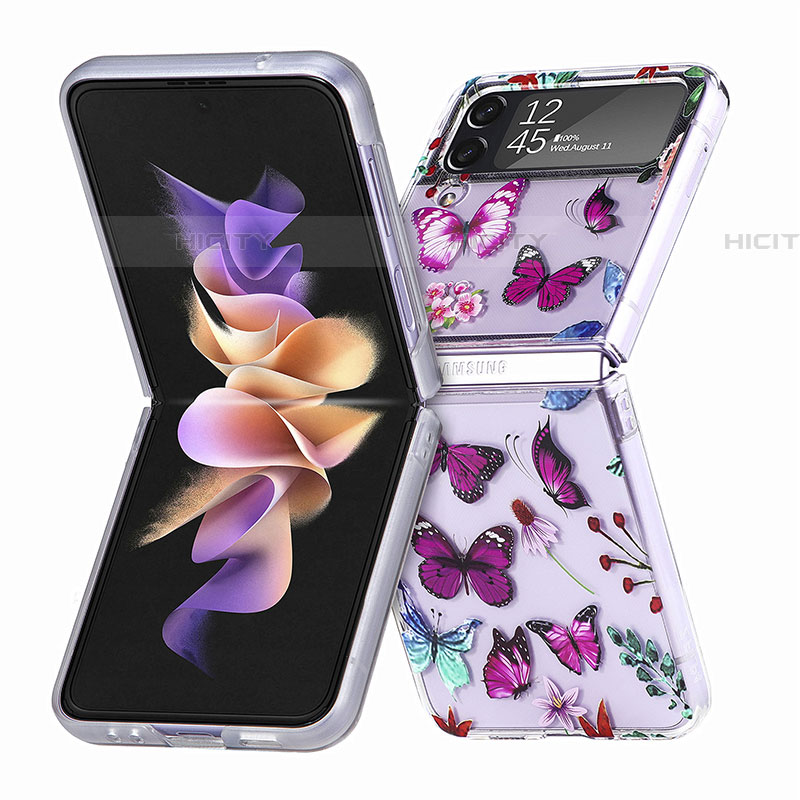 Coque Plastique Rigide Etui Housse Mat P05 pour Samsung Galaxy Z Flip4 5G Plus